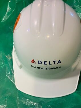 Delta Airlines ‘LGA NEW TERMINAL C’ Hard Hat - Rare, Collectible